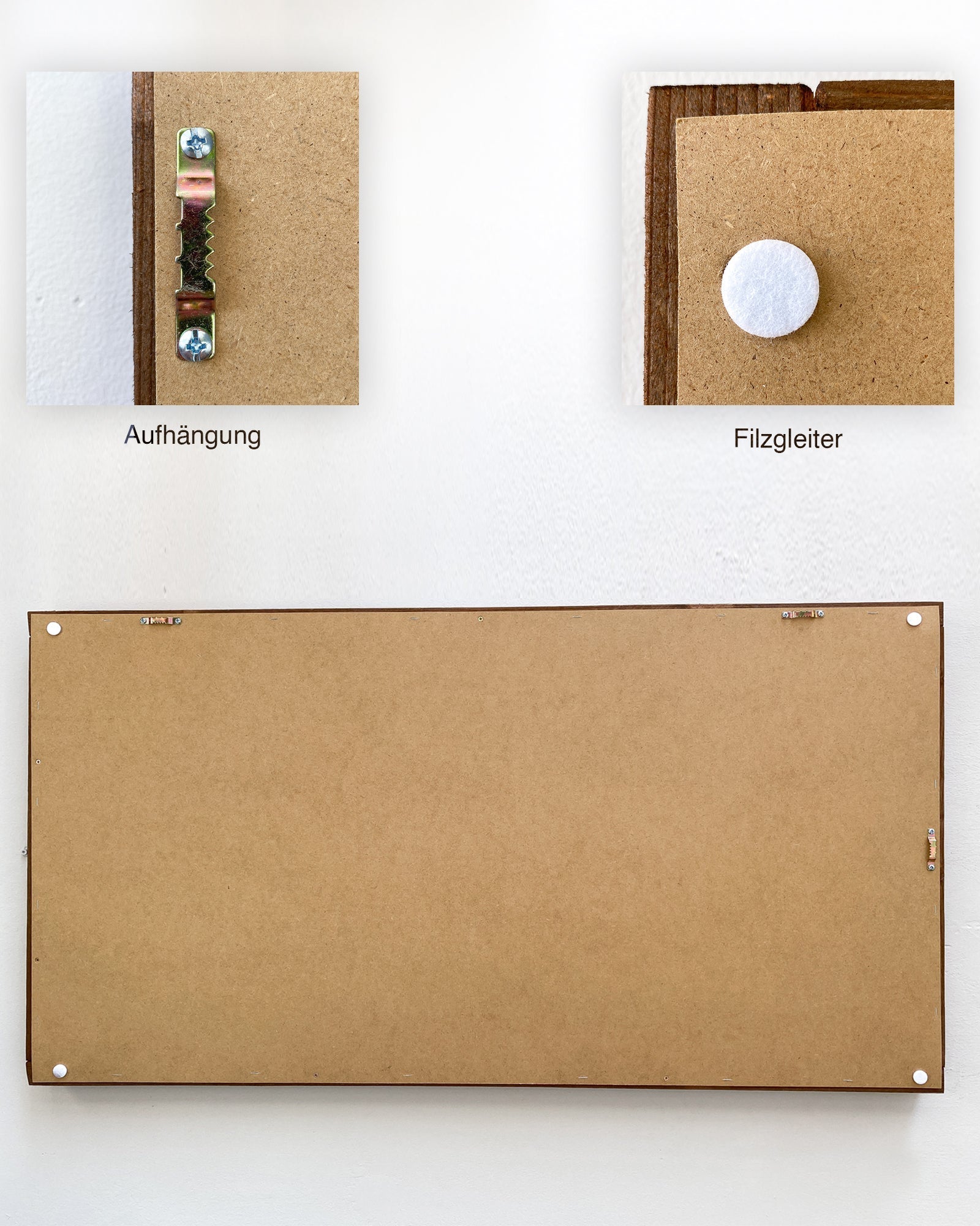 Plantframe/Pflanzenwand/Mooswand "CALI" aus Realtouch Kunstpflanzen mit Fichtenholzrahmen